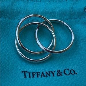 Silver Trio Interlocked Rolling Ring 